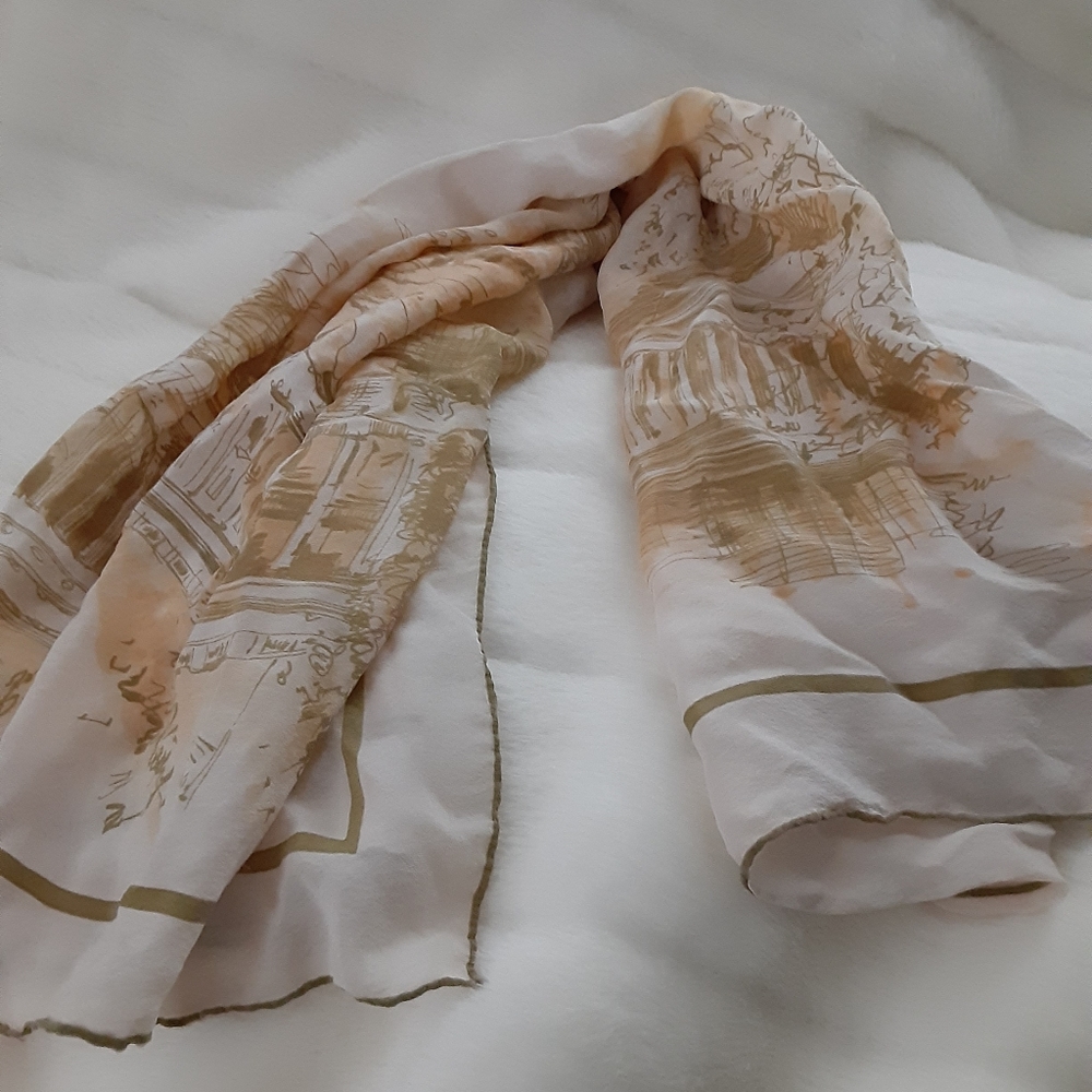 Vintage collectible ScarvesWashington DC buildings